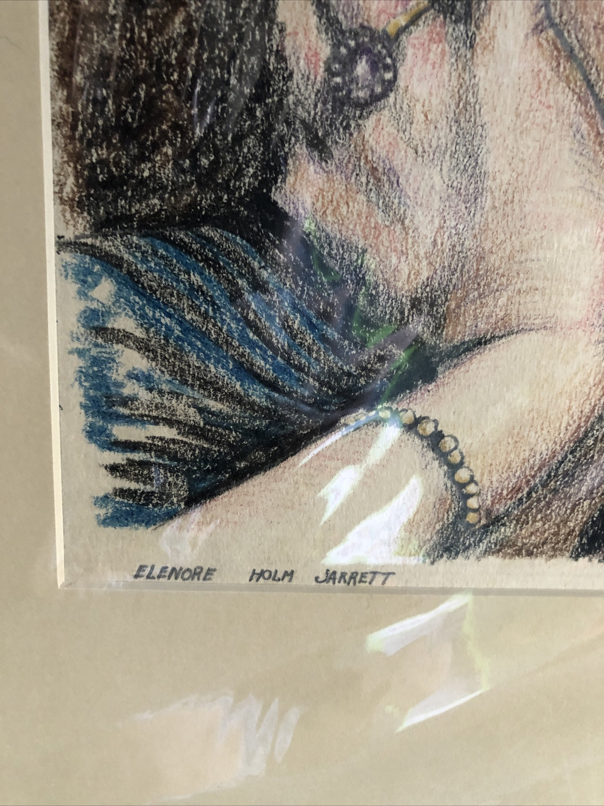Hand drawn Frames Photo Of Elenore Holm Jarrett 20”X16”2