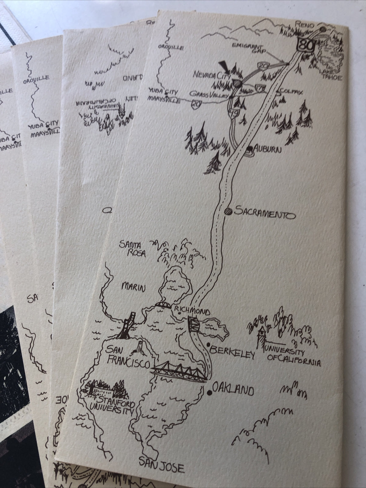 Lot 5 Nevada City 1861 Historic Pamphlet And Paper, Visitor Center, Info1