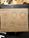 Pampered Chef Cake Stencil Set Swirl Star Lattice Balloons Happy Birthday 15350