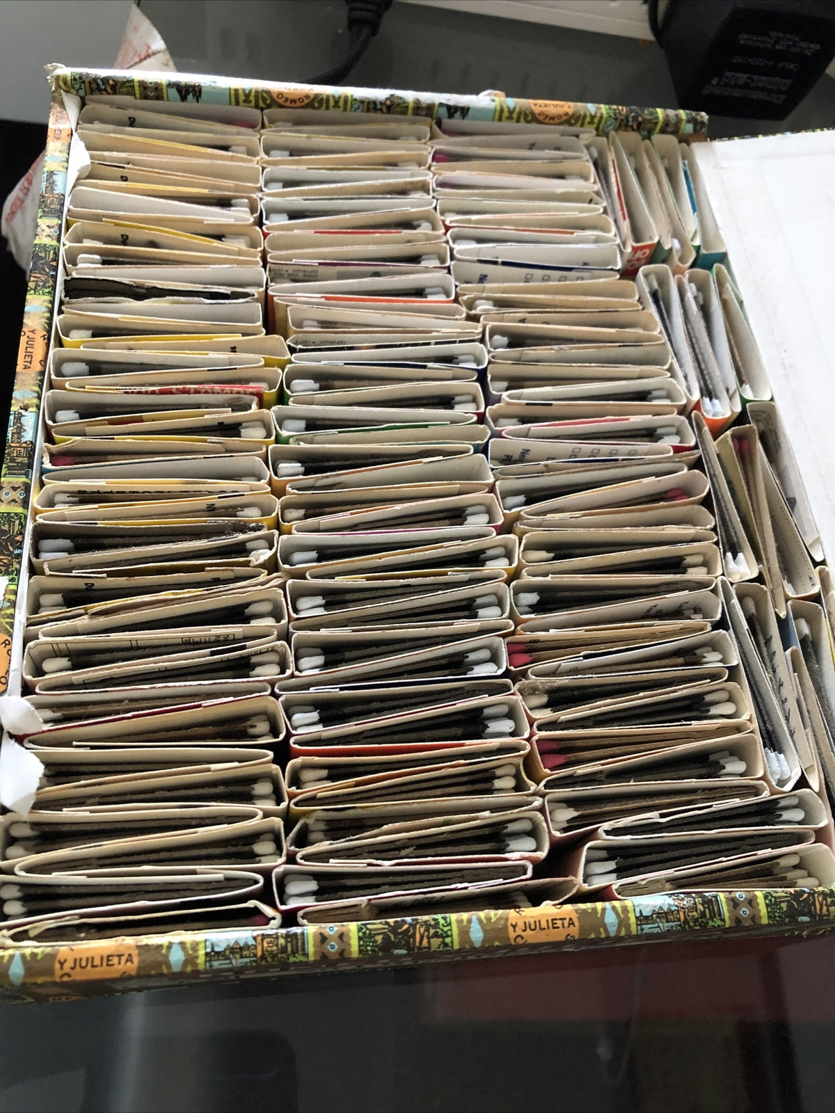 Wooden Romeo y Julieta Cigar Box Filled With 100+ Match Books7