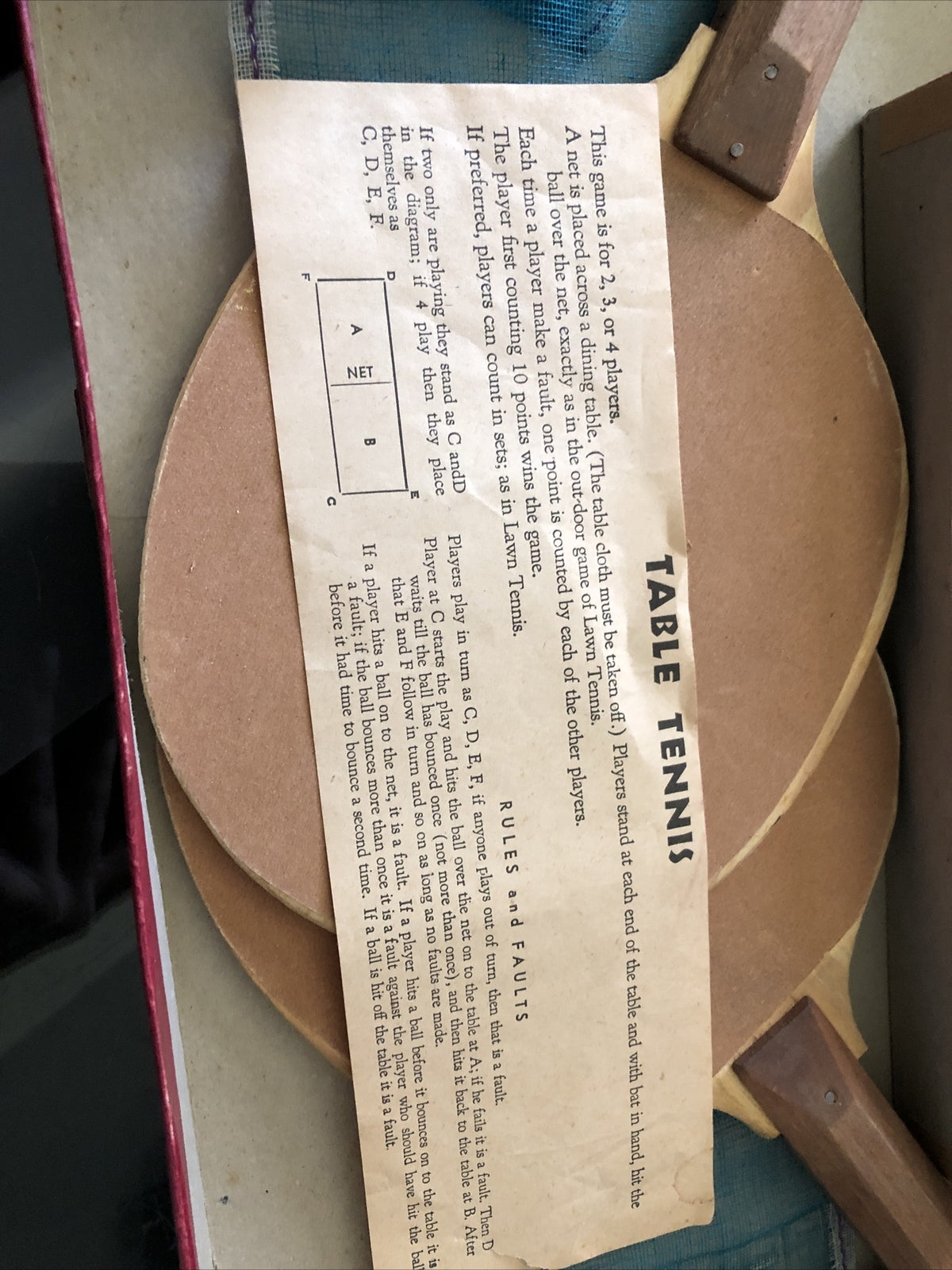 Vintage J. Pressman Table Tennis Box Is Damaged3