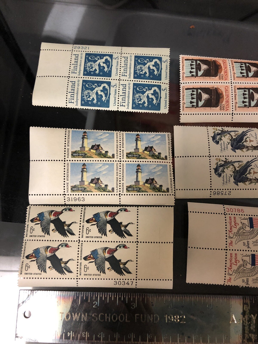Lot Of 6 U.S. Stamps Scott 1362- Finland, American Legion, Maine 1900-Present 6c0