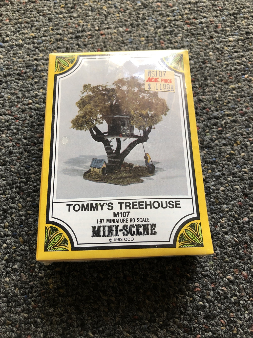 Woodland Scenics # 107 Mini-Scene Unpainted Metal Kit Tommy's Treehouse Sealed0