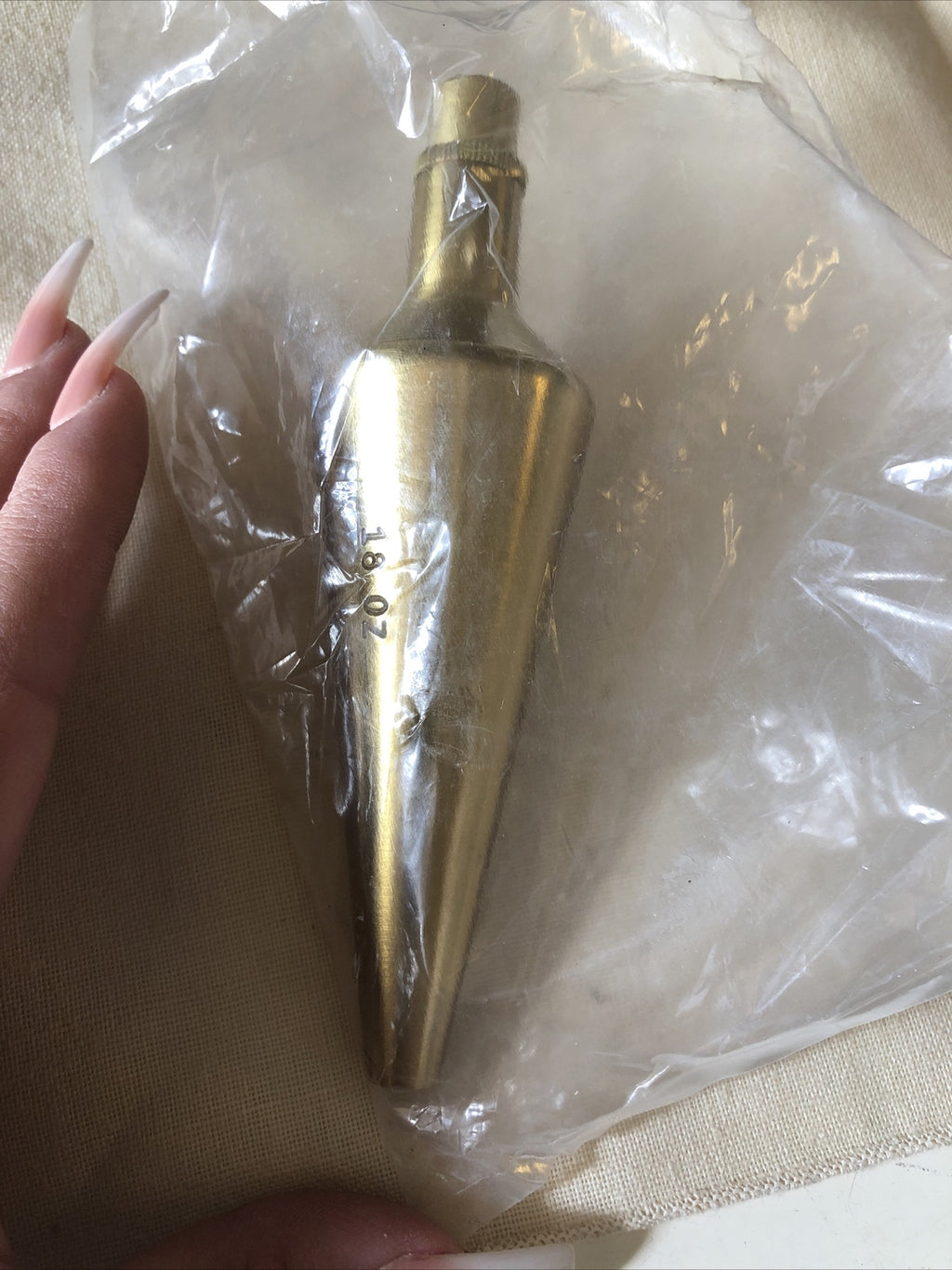 Vintage Brass Plumb Bob 18 OZ2