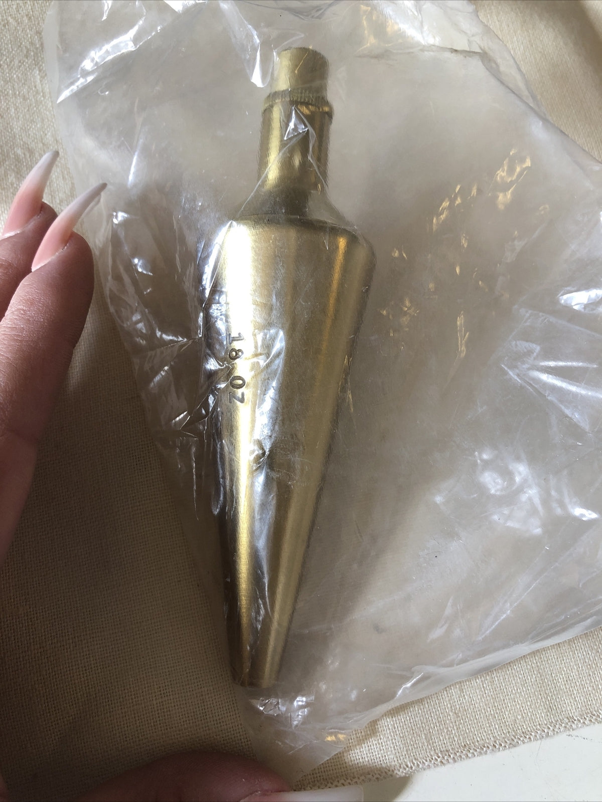 Vintage Brass Plumb Bob 18 OZ2
