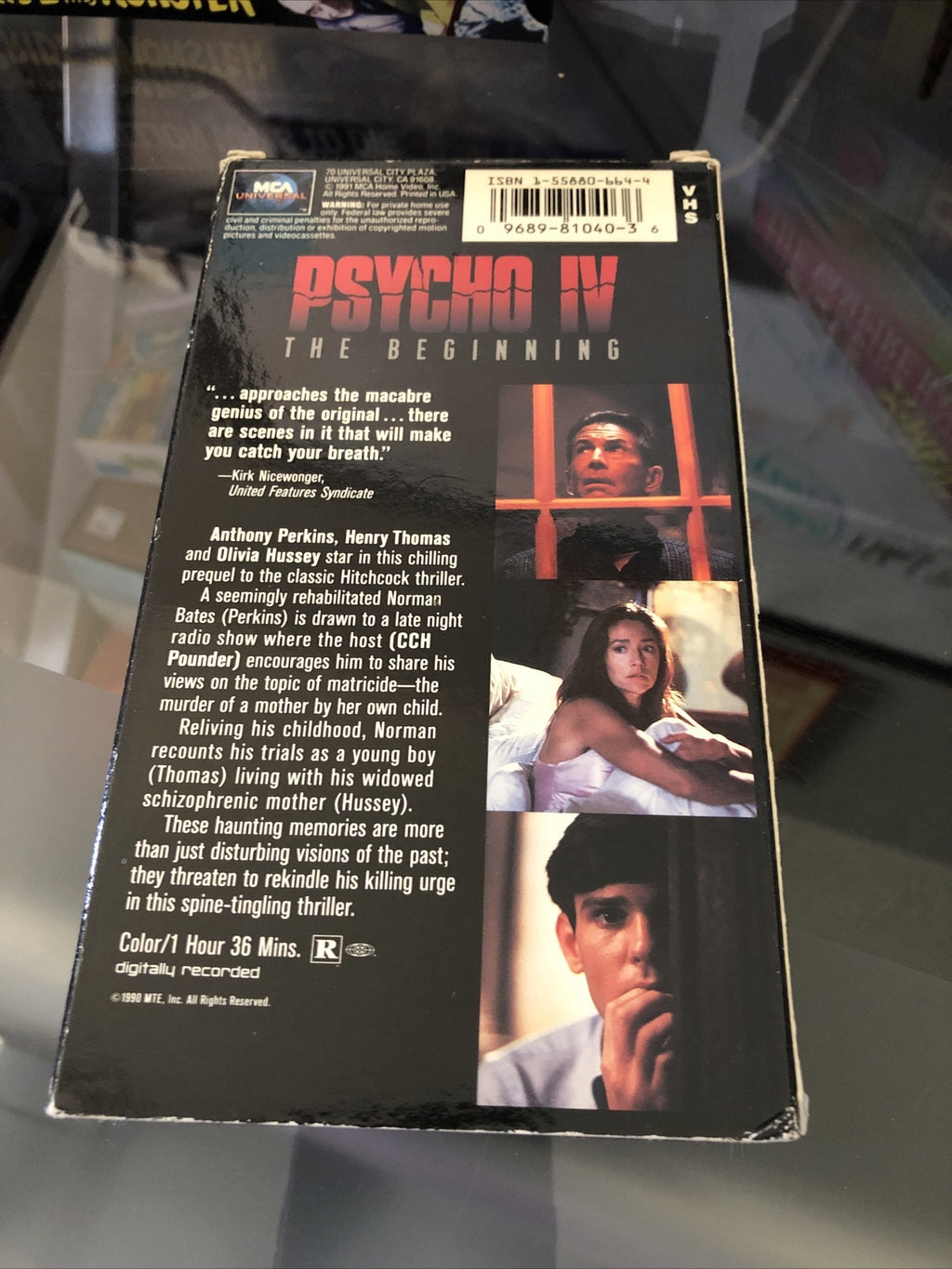 Psycho IV The Beginning [VHS, 1990] Anthony Perkins Horror1