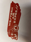 Western Air Express Airline 1930s ORIGINAL Luggage Baggage Tag Label Sticker0