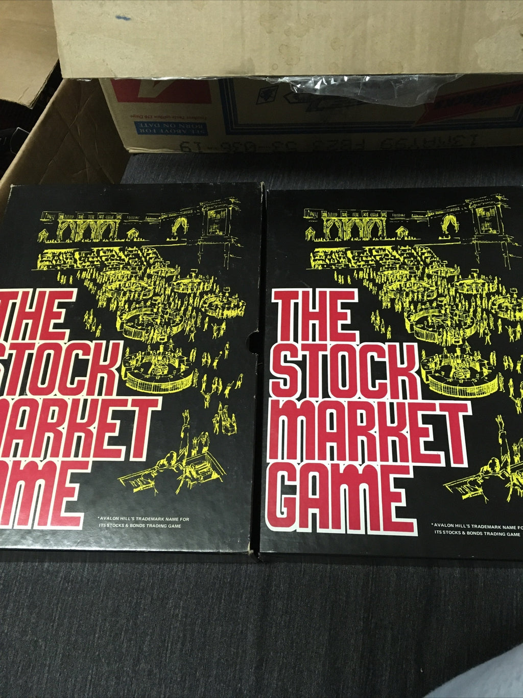 Vintage 1970 The Stock Market Board Game Avalon Hill Book Case Edition NIB1