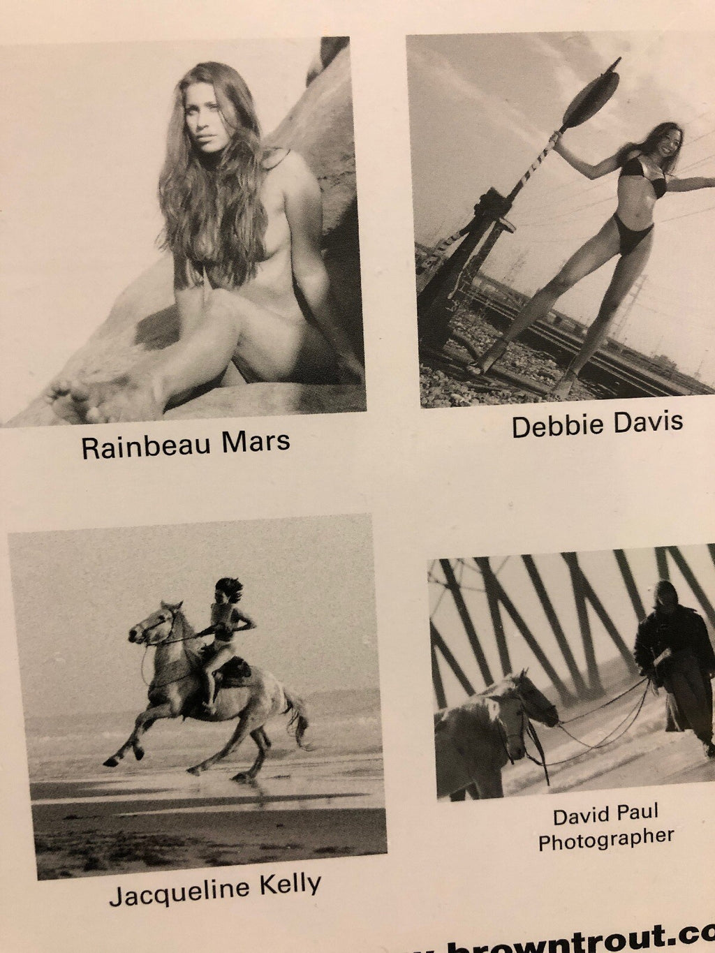 Authentic Fitness Girl Calendar 2004 Black/white Photo By David Paul Sealed RARE7