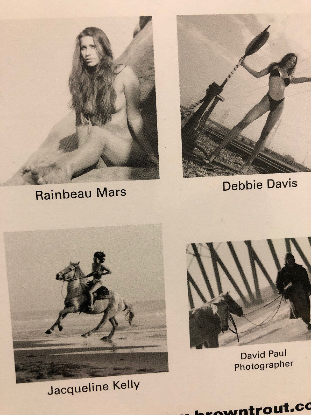 Authentic Fitness Girl Calendar 2004 Black/white Photo By David Paul Sealed RARE7