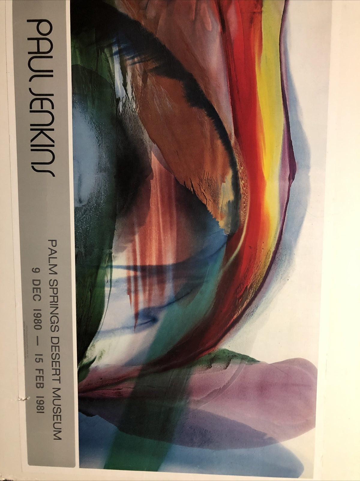 Vintage 1980 Paul Jenkins “Palm Springs Desert Museum” Haddad’s Fine Arts 40x32”9