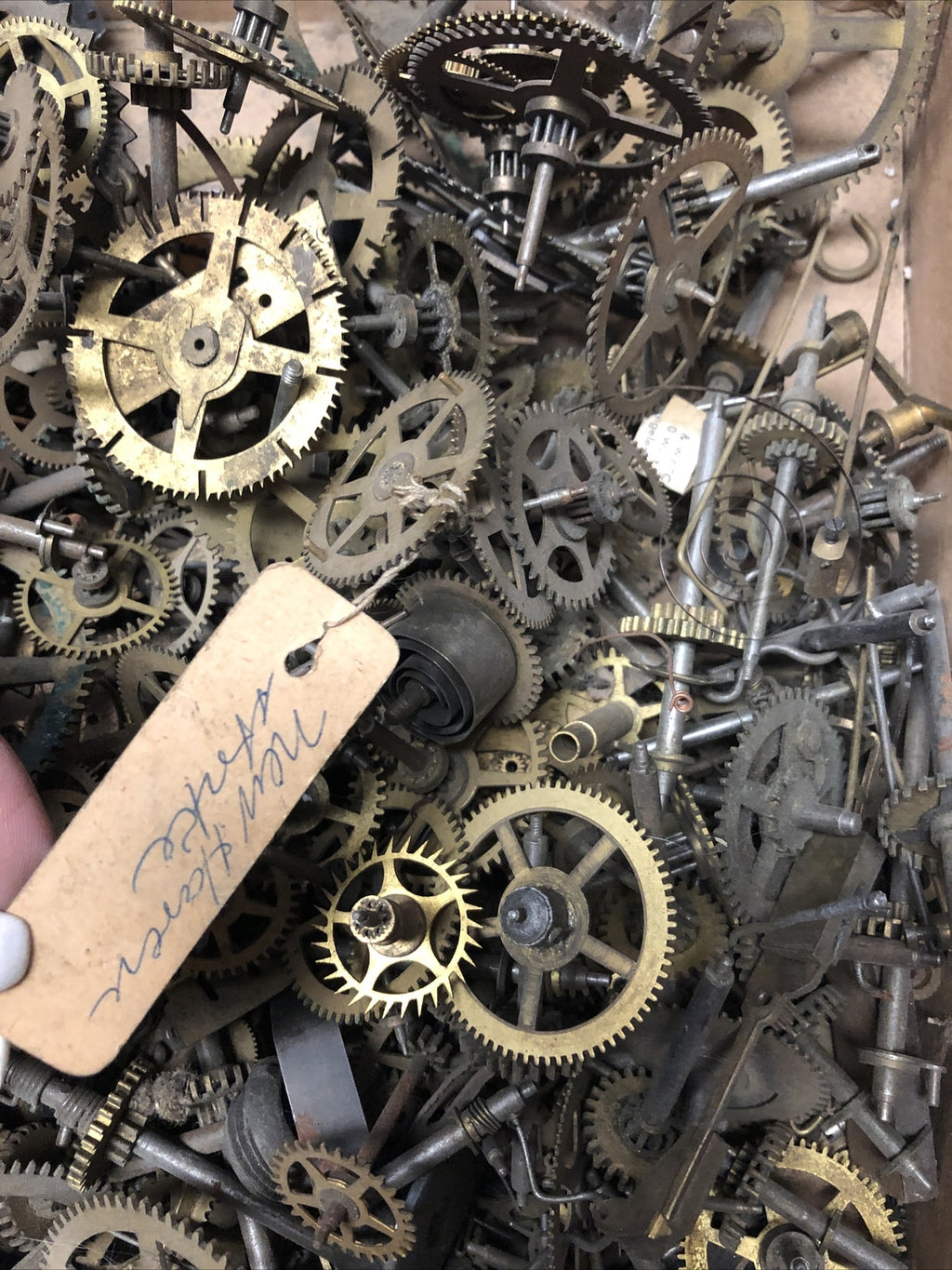 Vintage Lot Watchmakers Parts Watch Balance Wheels Parts/Repair Over 60 Pieces3