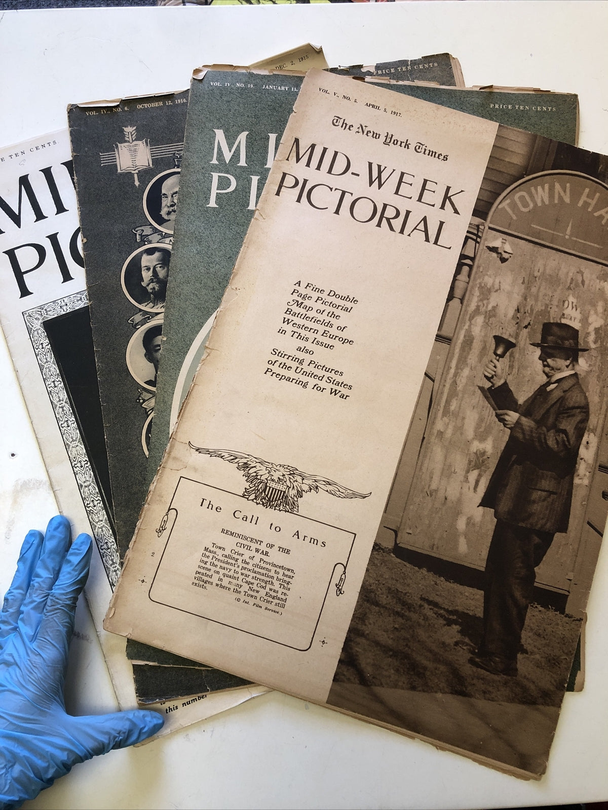 Lot 4: NEW YORK TIMES MID WEEK PICTORIAL MAGAZINE 1915-1917 WWI WAR NEWS PHOTOS0