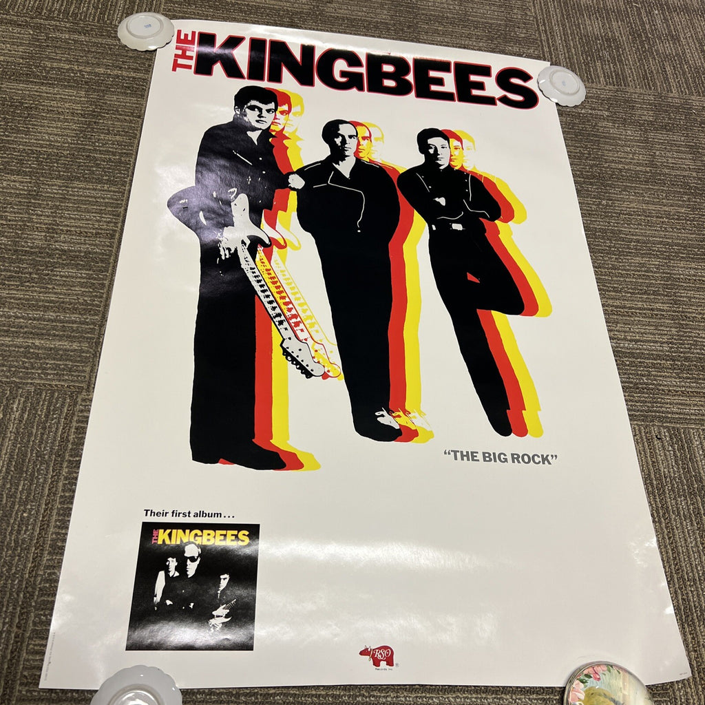 The Kingbees First Album Promotional Poster The Big Rock RSO Records 1981 #131