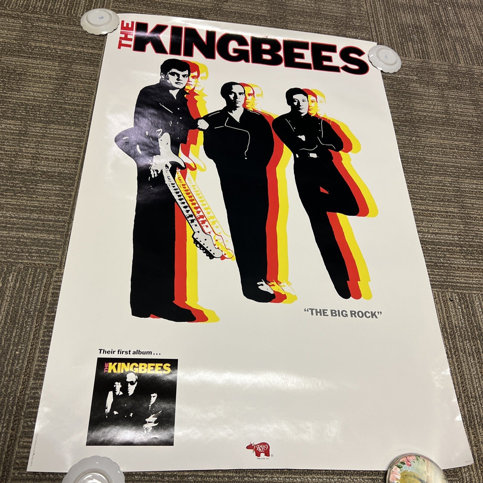 The Kingbees First Album Promotional Poster The Big Rock RSO Records 1981 #131