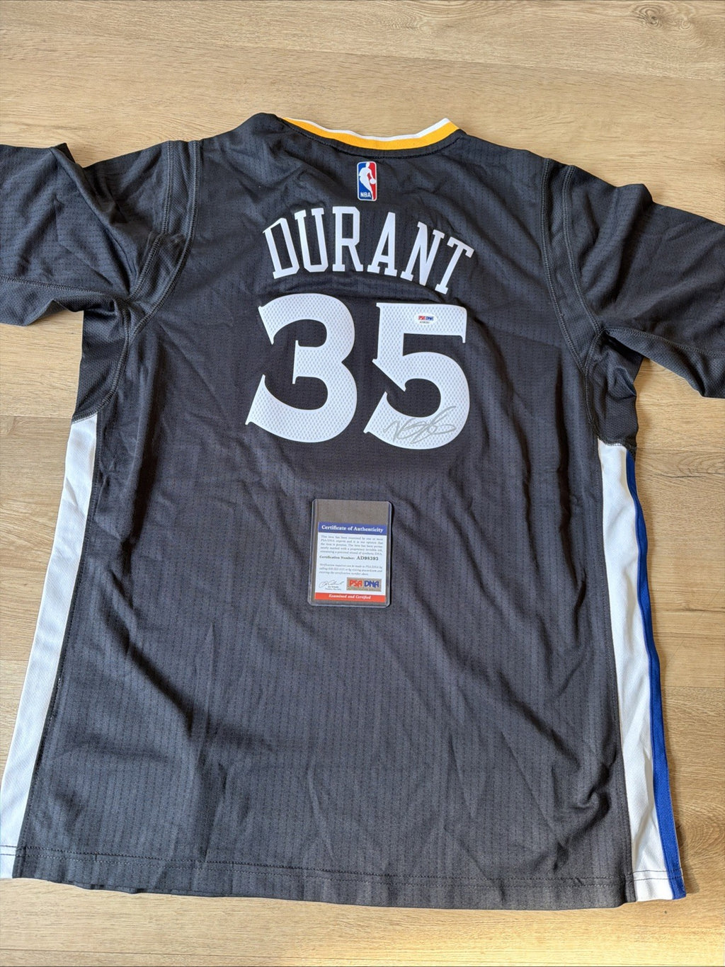 Kevin Durant signed jersey PSA/DNA Golden State Warriors Autographed0