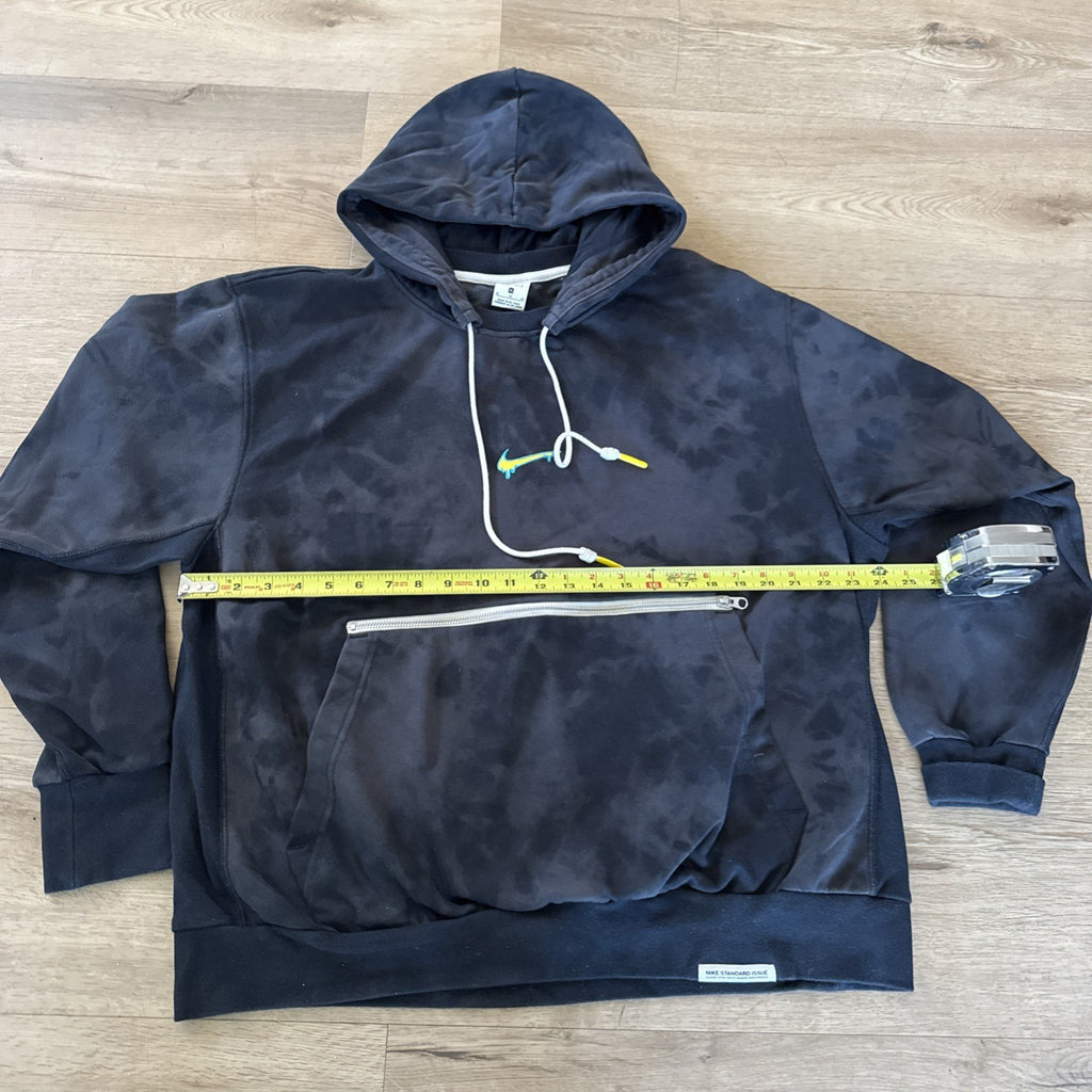 Nike Peace Love Basketball Hoodie Men's Large Black Tie Dye Drawstring Pullover4