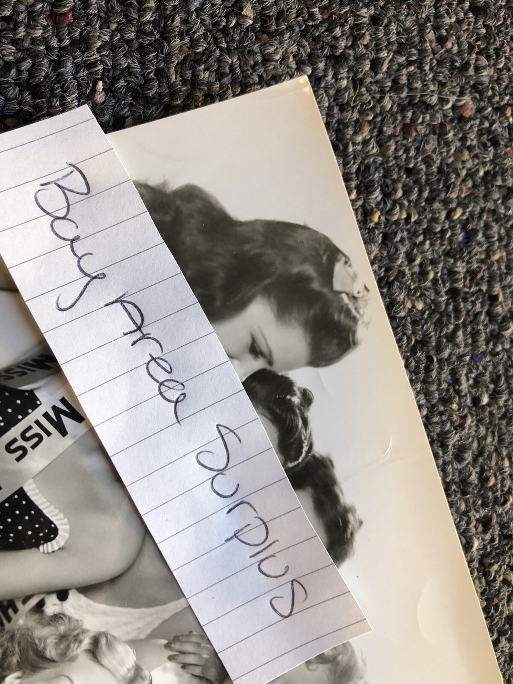 Original Unpublished Lot Of 2 Photos Of ANN SOTHERN FRANCHOT TONE Miss USA Judge4