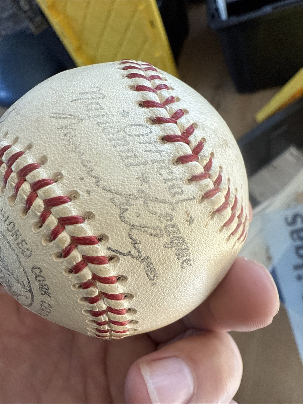 Willie Mays Signed Autographed Vintage National League Baseball4