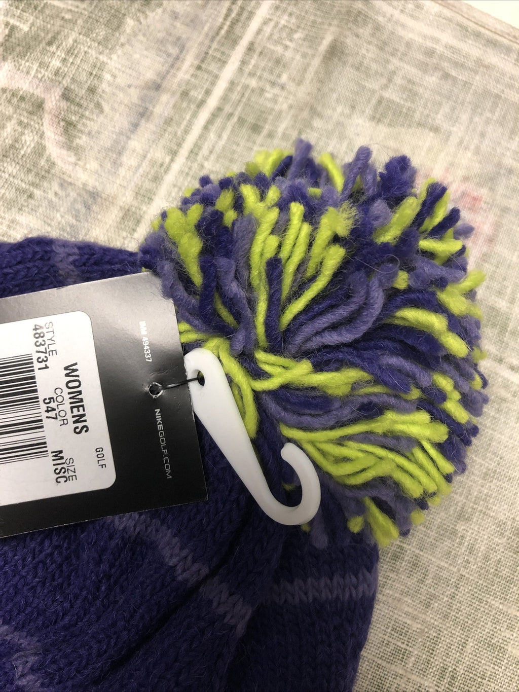 Nike Golf Beanie Purple/Green Women’s One Size Fits Most NOS1