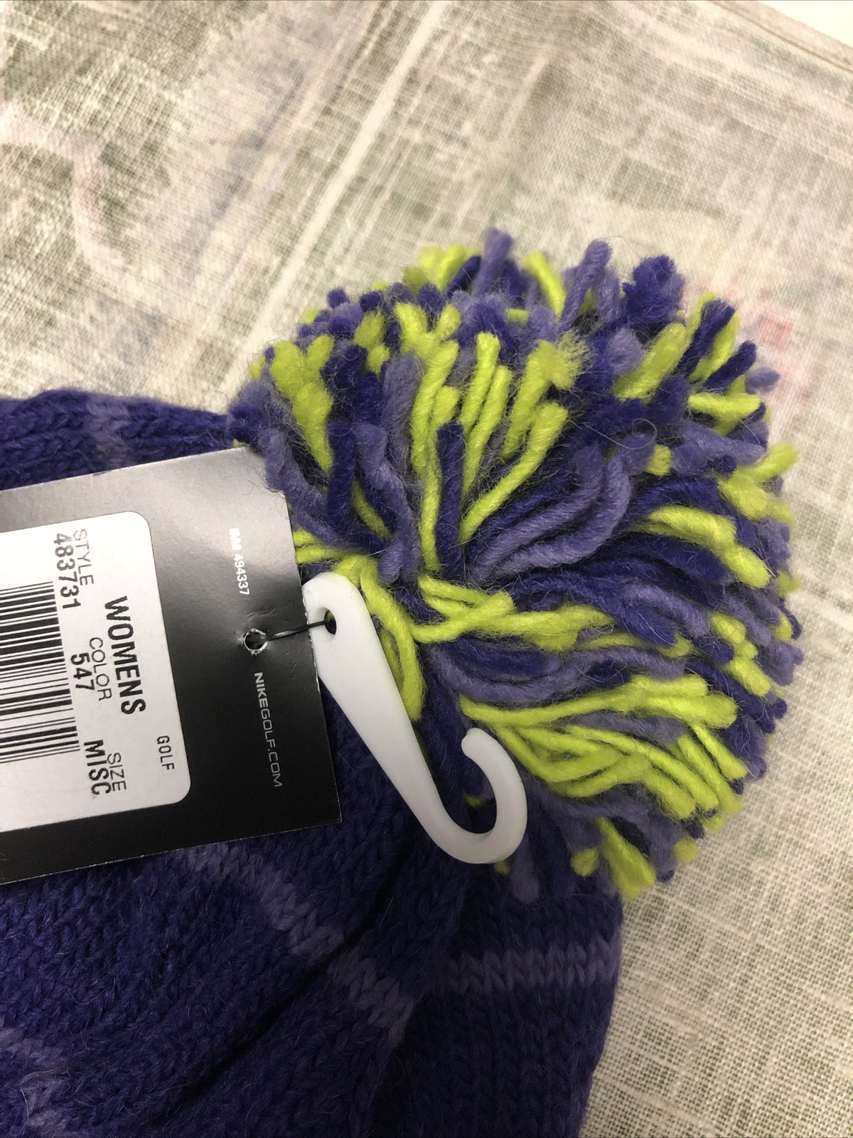Nike Golf Beanie Purple/Green Women’s One Size Fits Most NOS1