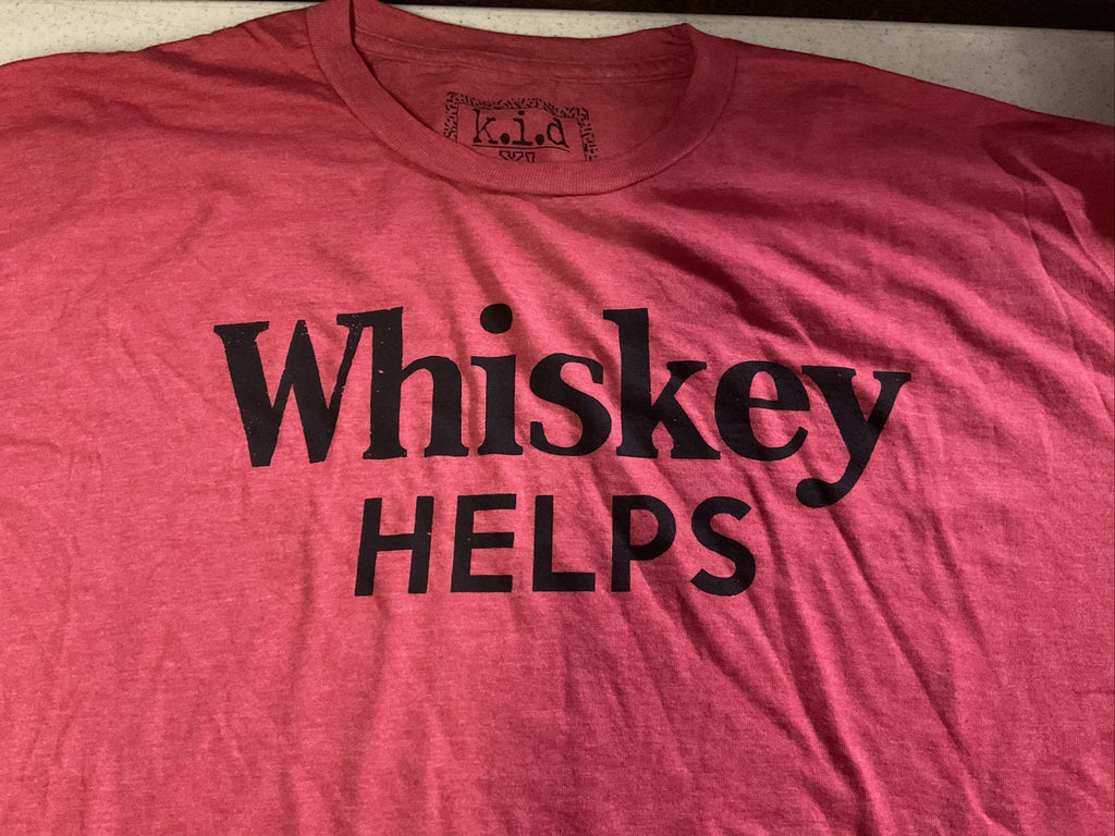 Kid Dangerous Whiskey Helps Short Sleeve T-Shirt Mens Size XL1