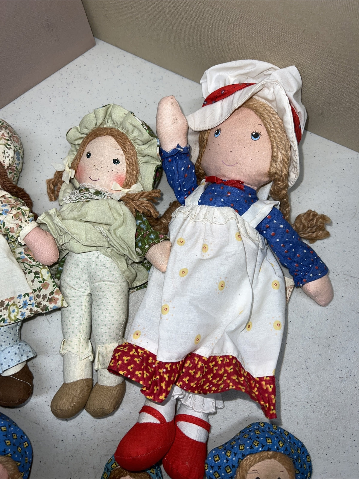 Vintage Lot of Original Holly HobbieCloth Dolls! 6 Holly Hobbie Dolls Originals1
