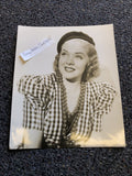 Rare Original Unpublished Photo Of ALICE FAYE Photograph Glamour Shot 8”x6.5”0