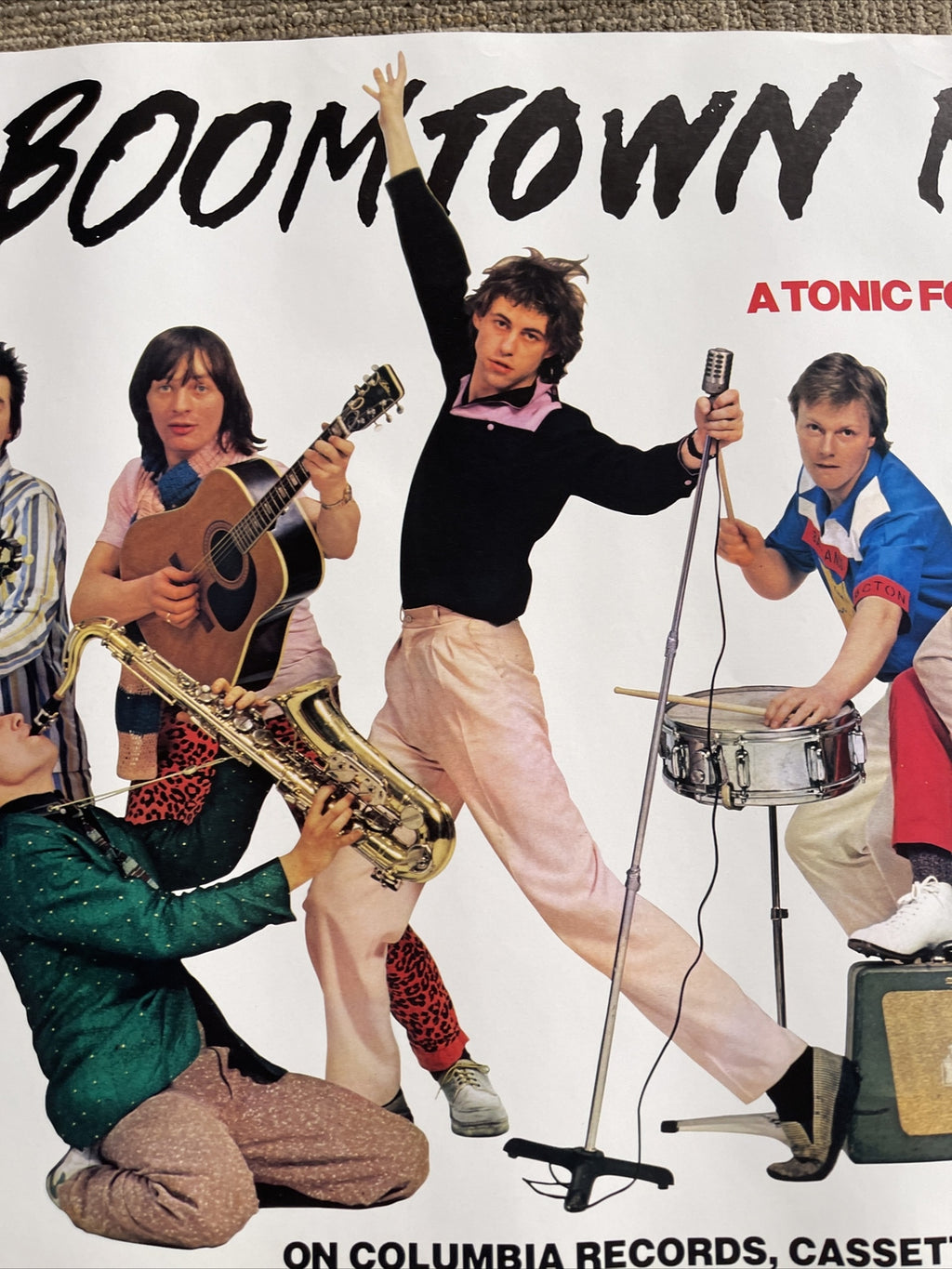 #199 1979 Boomtown Rats Tonic For The Troops record store Promo Poster 30 X 206