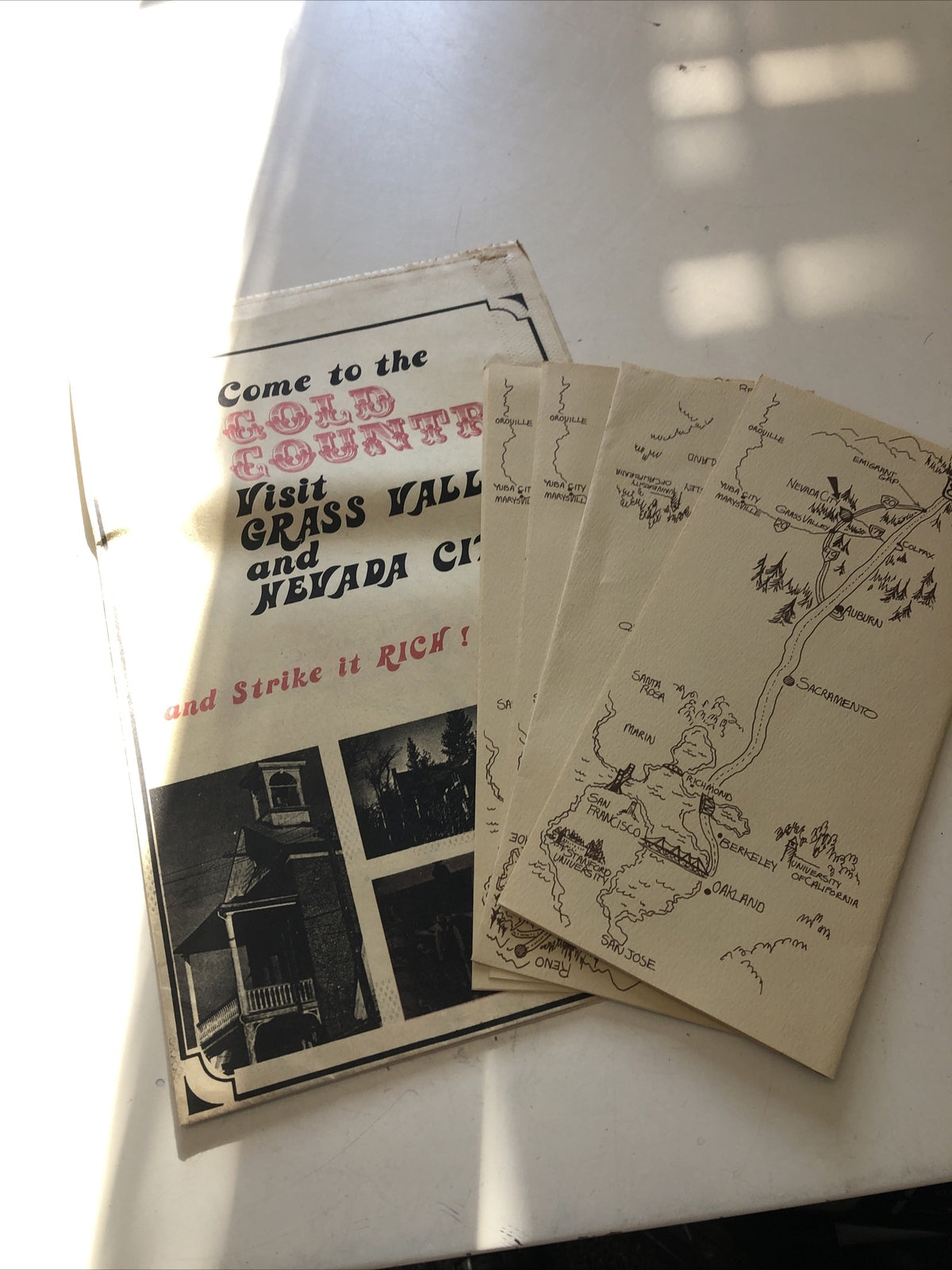 Lot 5 Nevada City 1861 Historic Pamphlet And Paper, Visitor Center, Info0