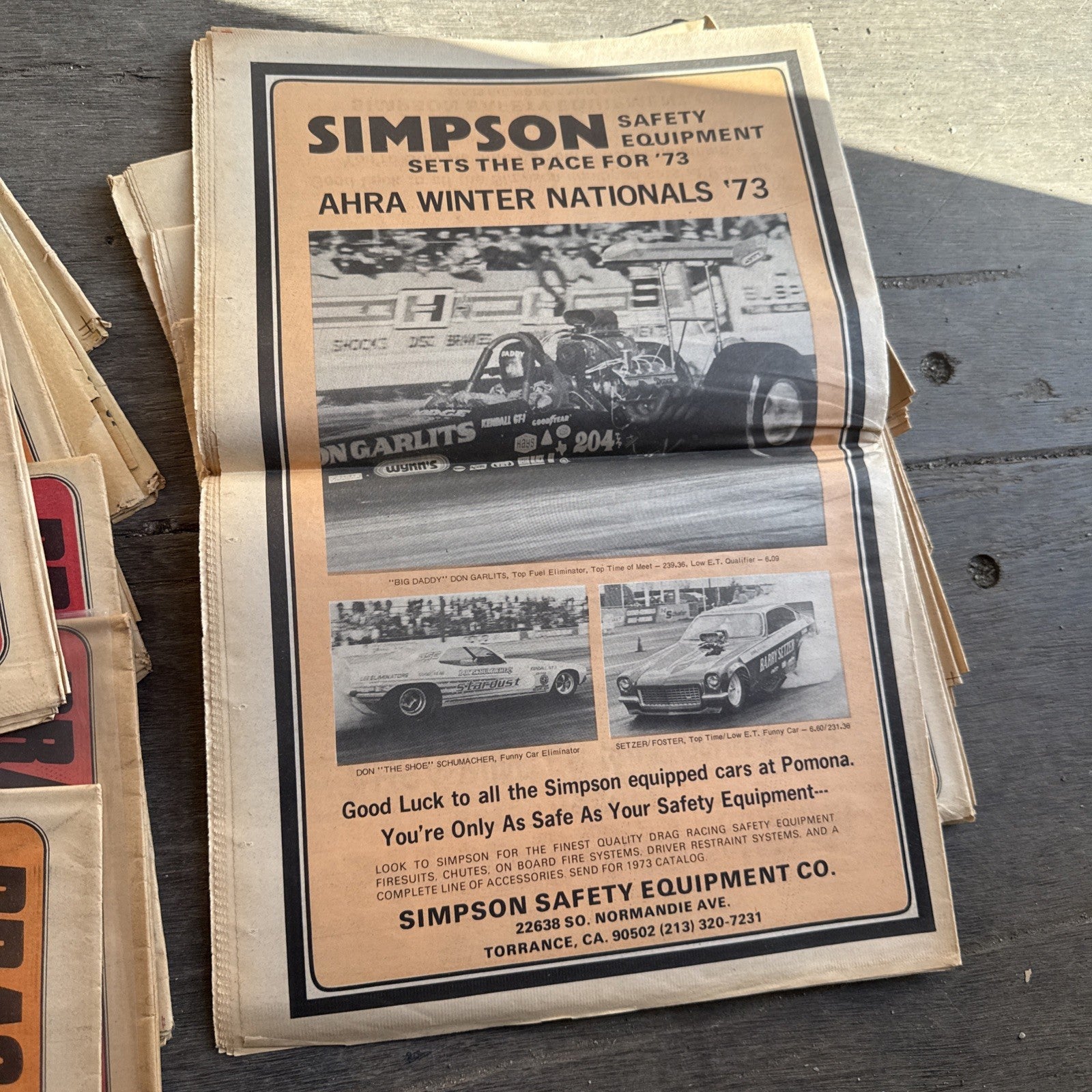 Vintage Drag News Magazine 1973 Volume 18-19 Drag Racing NHRA Don Garlits Lot5