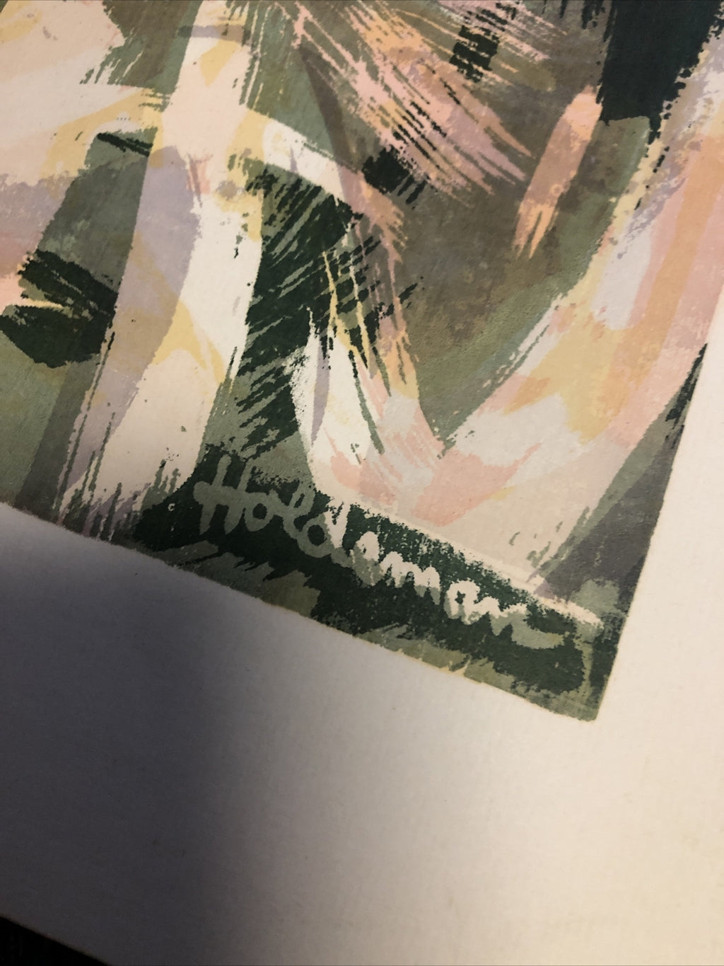 Robert Holdeman Signed Art Work Numbered 19/46 Measures 20”x13”6