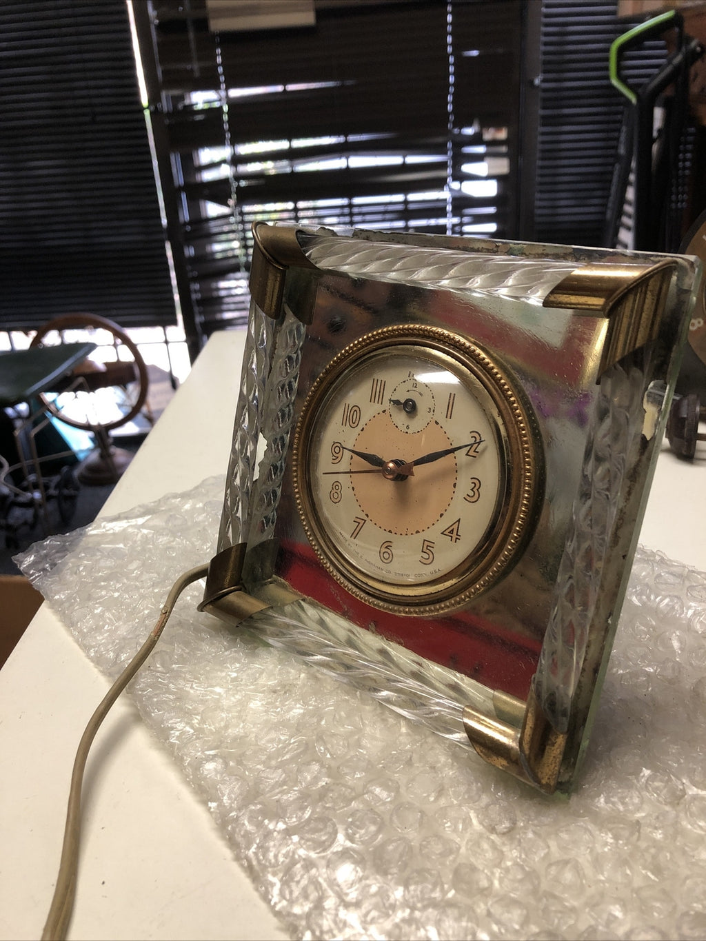 E. Ingraham Co. Vintage Mirror Clock1