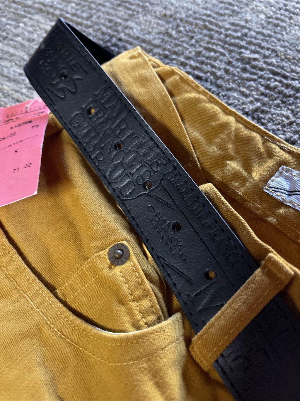 NOS 1990 MARITHE FRANCOIS GIRBAUD Womens Jeans Size 5/6 w belt USA3