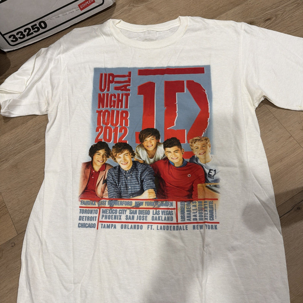 Rare One Direction Harry Styles Up All Night Concert Tour Shirt Adult Original L1