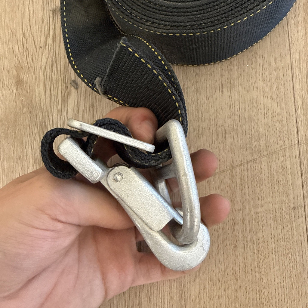 Heavy Duty Tow Strap with Hooks 20ft x 2in Black Nylon Recovery Rope Car Truck4