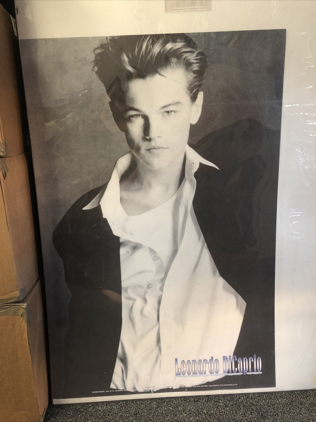 Vintage Young Leonardo DiCaprio Poster 35.5”x23.5”0