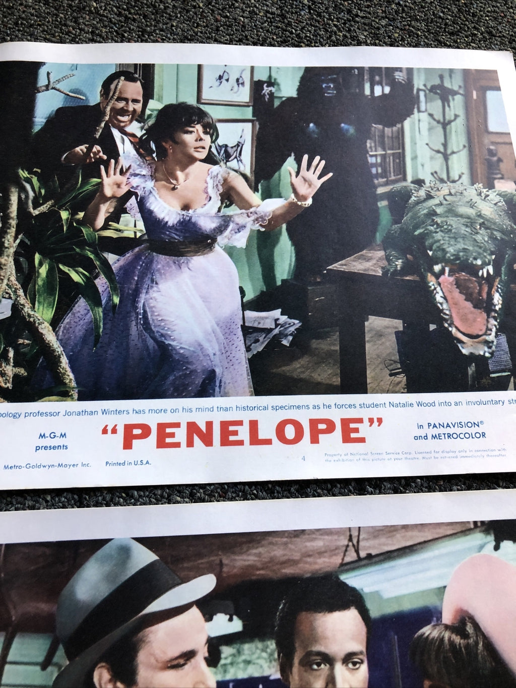 Penelope Lobby Card Lot Of 2 - #2 & #4 NATALIE WOOD PETER FALK 19662