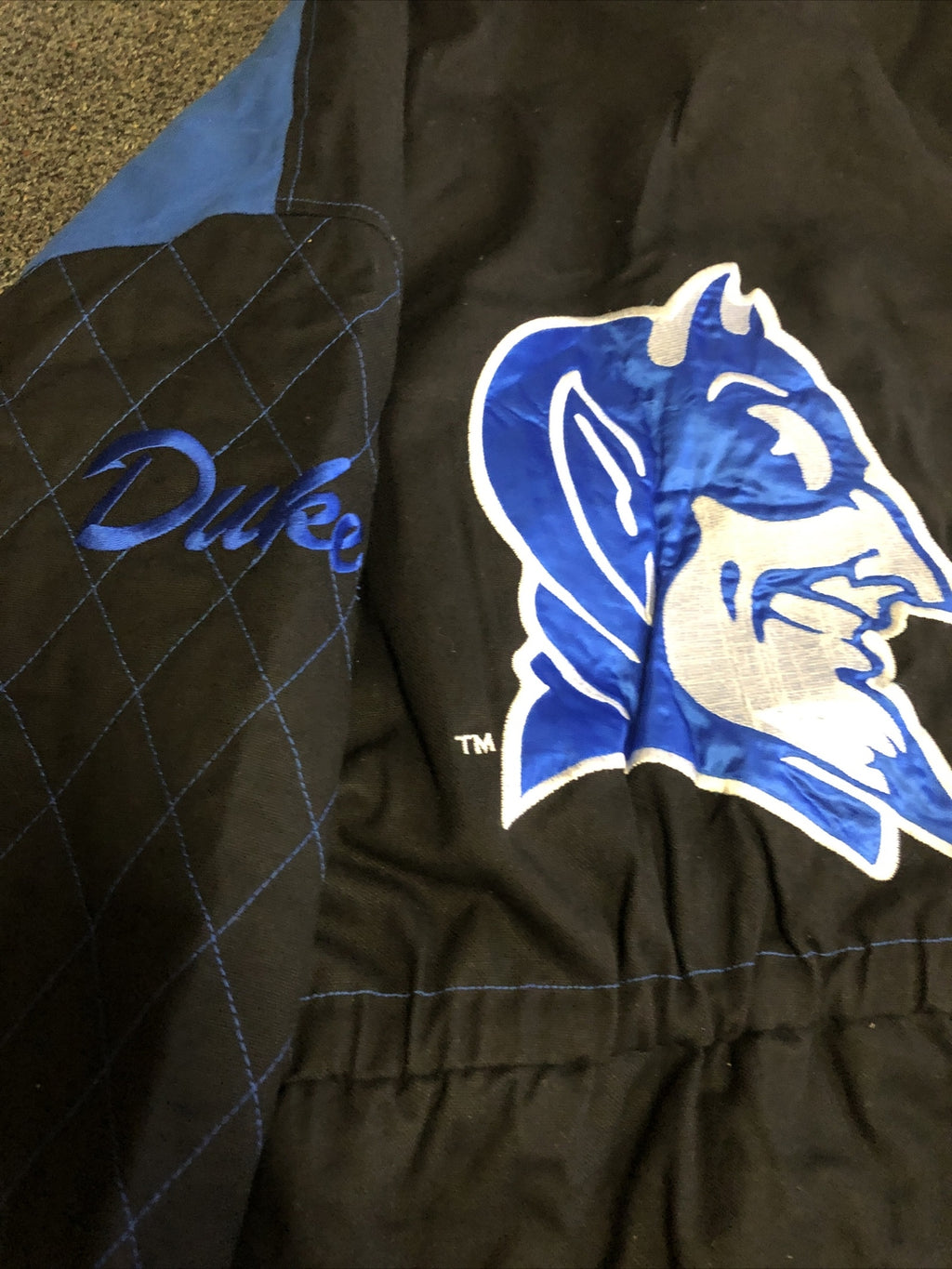 Rare Vintage 90’s NOS Duke Blue Devils Trench Coat Parka Jacket5