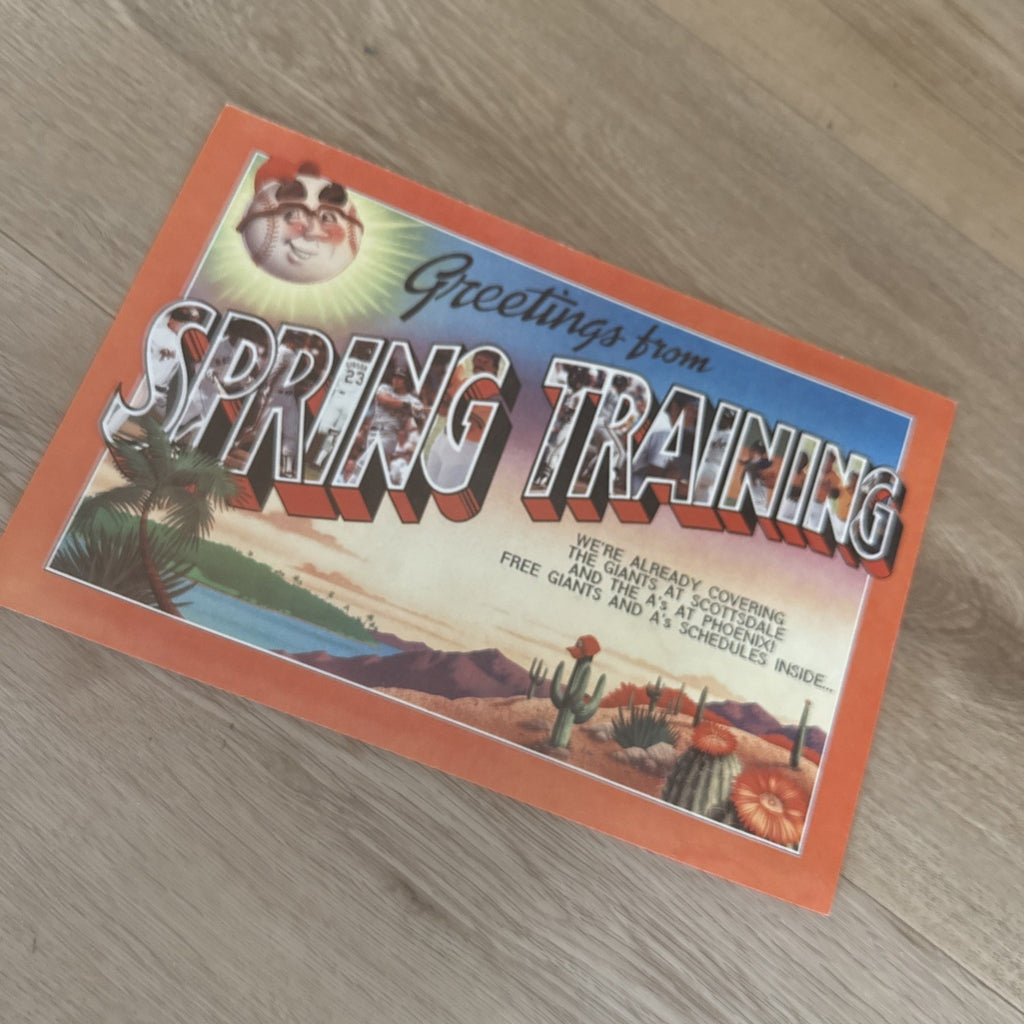 Vintage 1990 San Francisco Giants Spring Training Schedule Poster5