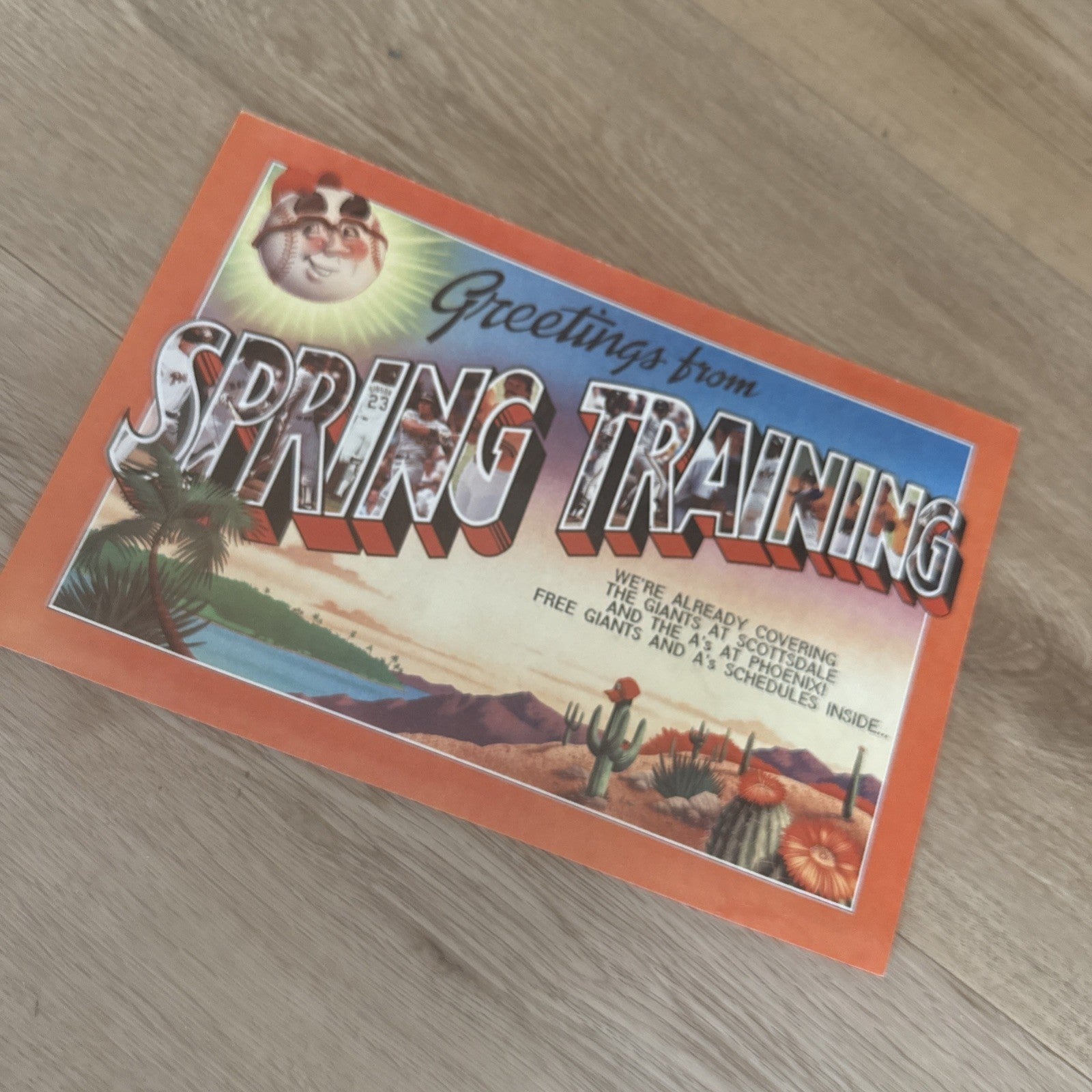 Vintage 1990 San Francisco Giants Spring Training Schedule Poster5