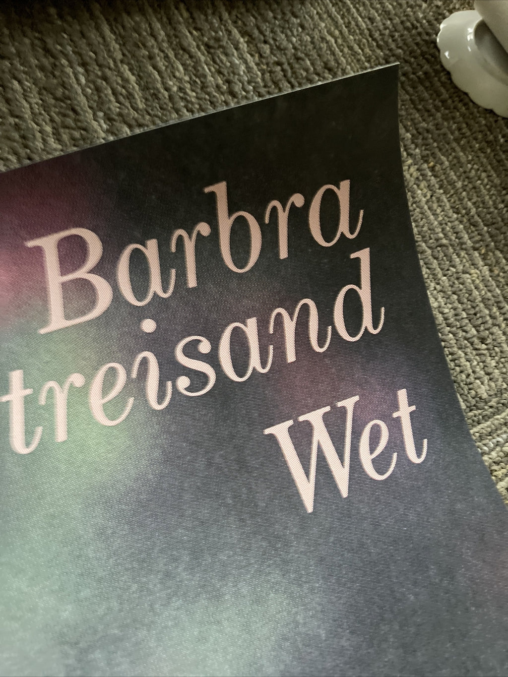 #178 1979 Barbra Streisand Wet Record Subway Promo Poster Donna Summer 42”x44”5