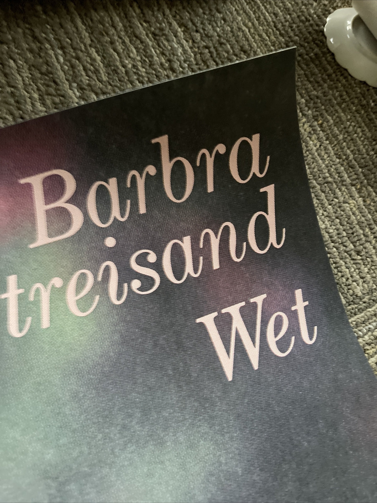 #178 1979 Barbra Streisand Wet Record Subway Promo Poster Donna Summer 42”x44”5