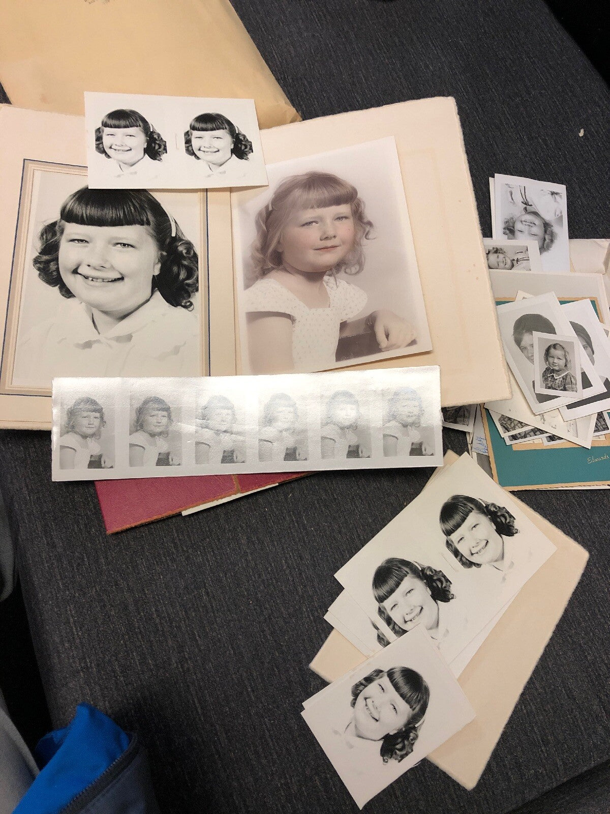 Vintage Black And White Sisters Female Portray Photo 1950s Photography Lot1