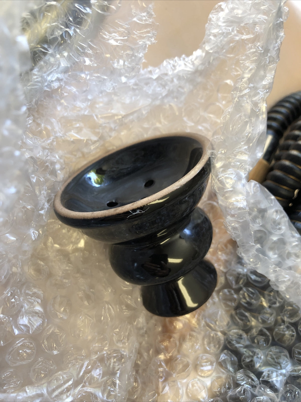 OMNIS World Glass Hookah Brown/Black Hookah W/ All Parts Box Is Damaged7