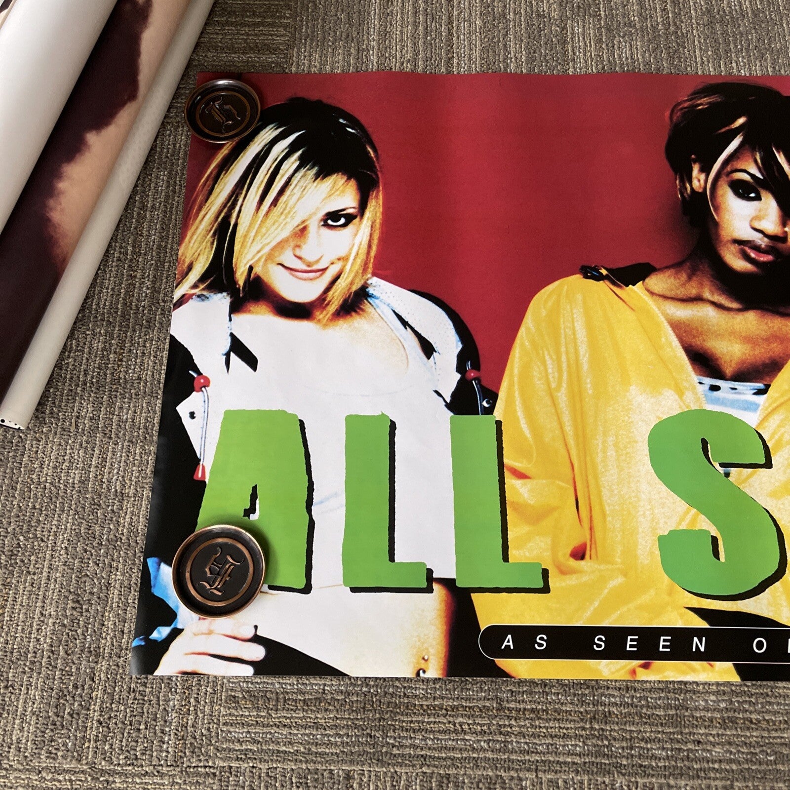 1998 ALL SAINTS MUSIC ALL SAINTS Record Store Promo Poster 24” X 48” #362