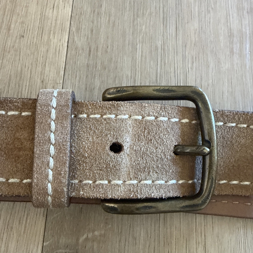 RED Saks Fifth Avenue Leather Belt Size 40 Classic Casual Designer Made In Italy1