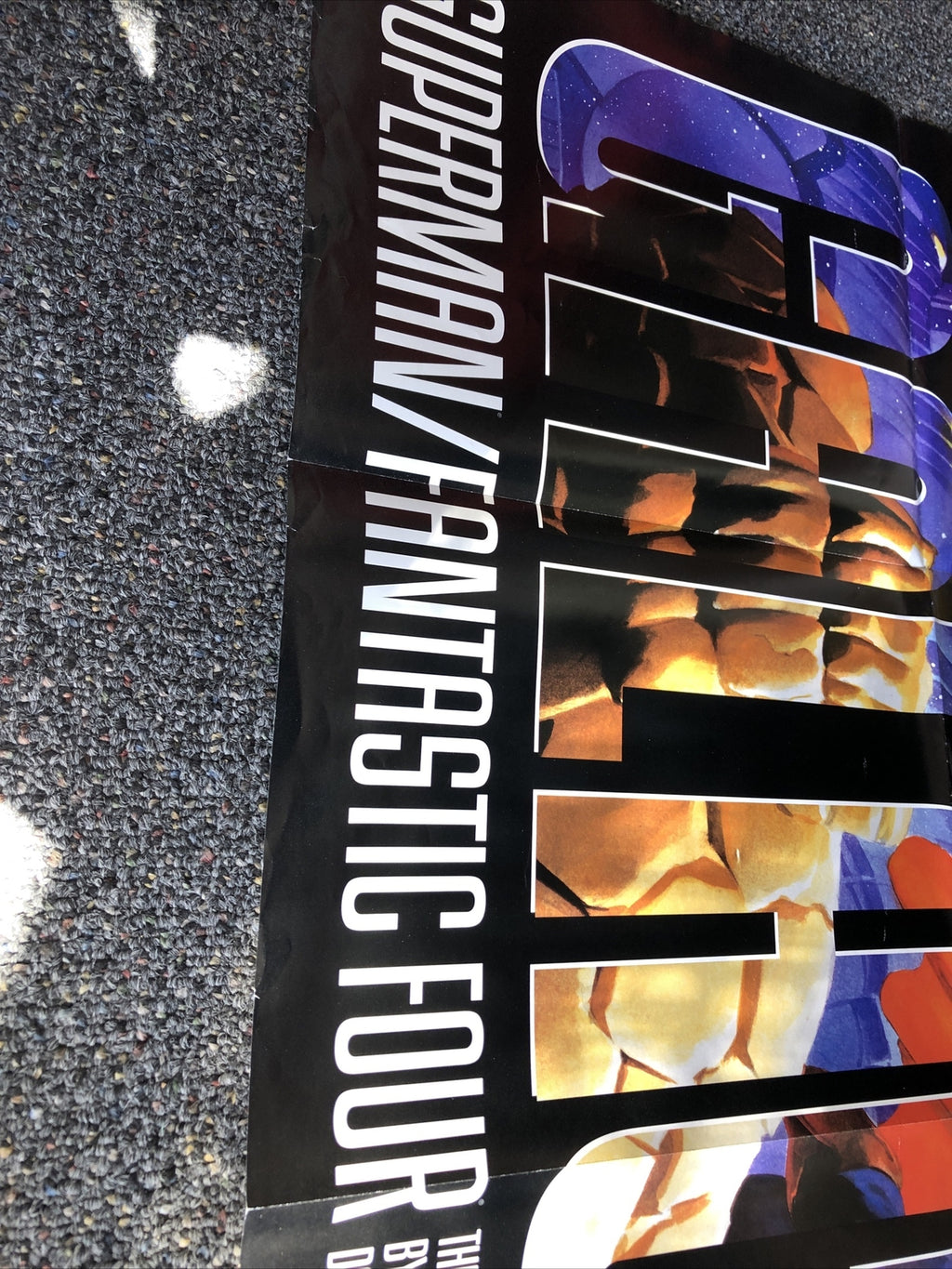 VINTAGE SUPERMAN/FANTASTIC FOUR Krypton Calactus Dc Comics PROMO POSTER7