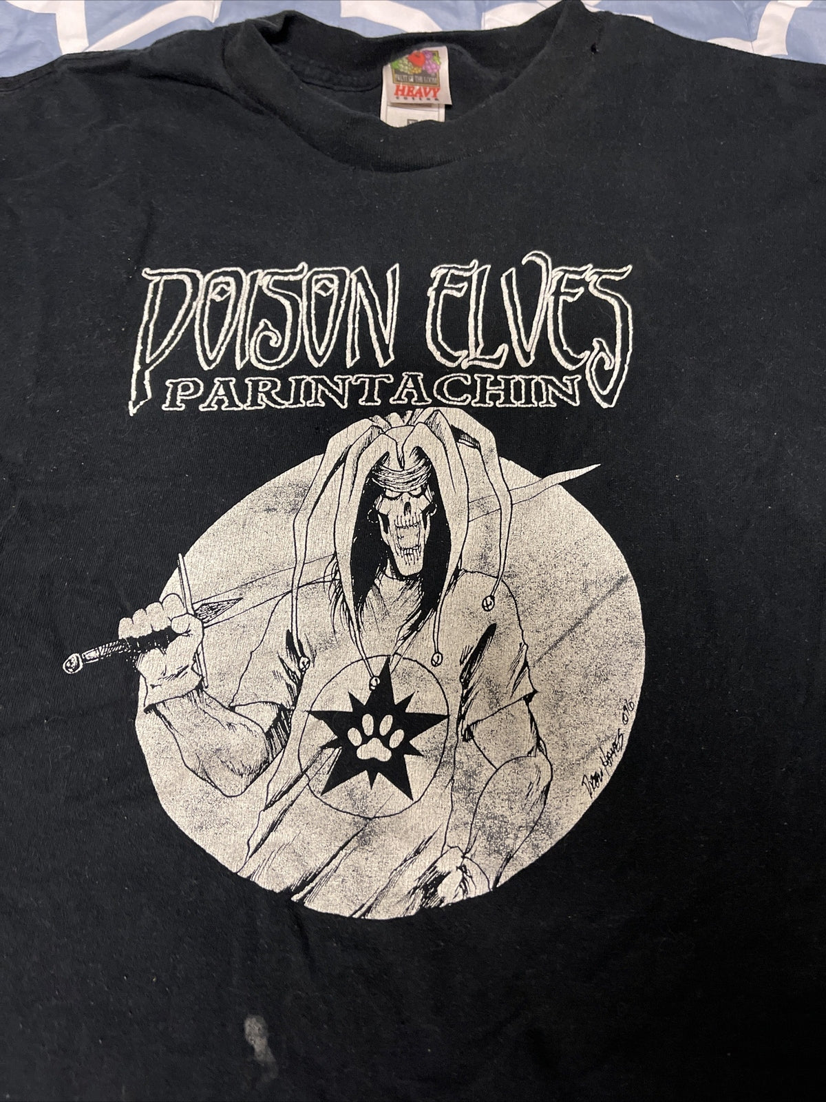 Rare Vintage  1997 Drew Hayes Sirius Poison Elves Ebola Zaire Comic Book T shirt0