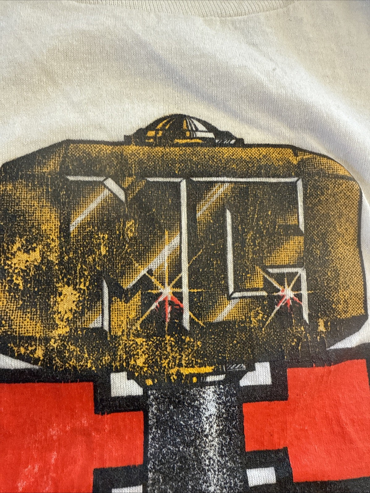Vintage 80s MC Hammer Too Hot To Touch Tour Concert Rap T-shirt Size L White2